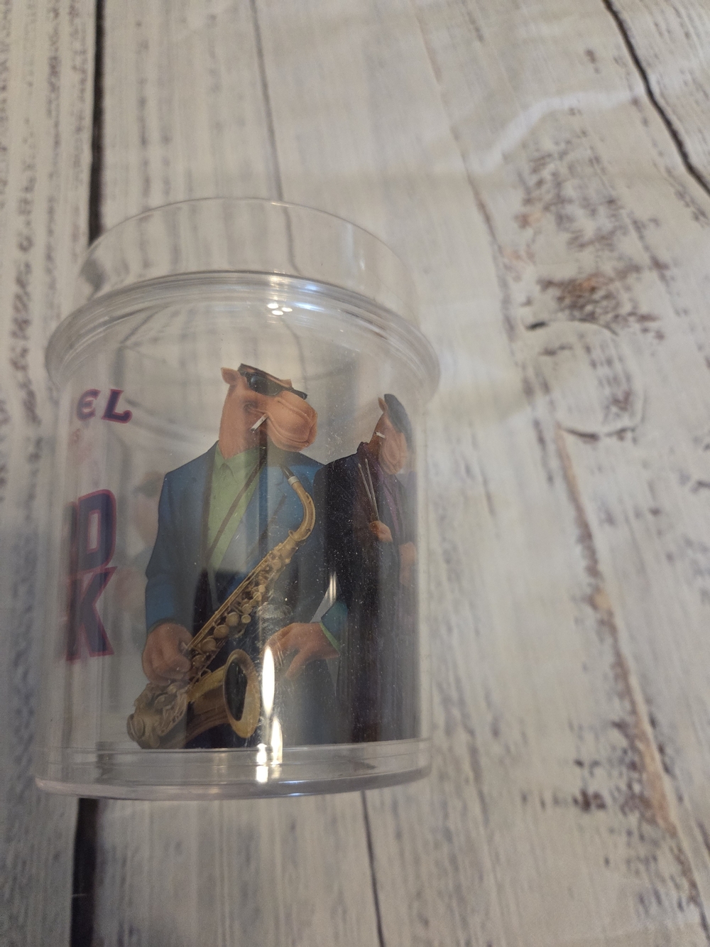 The Hard Pack Clear Promotional Cup - Purple Accent - Picture 4 of 5